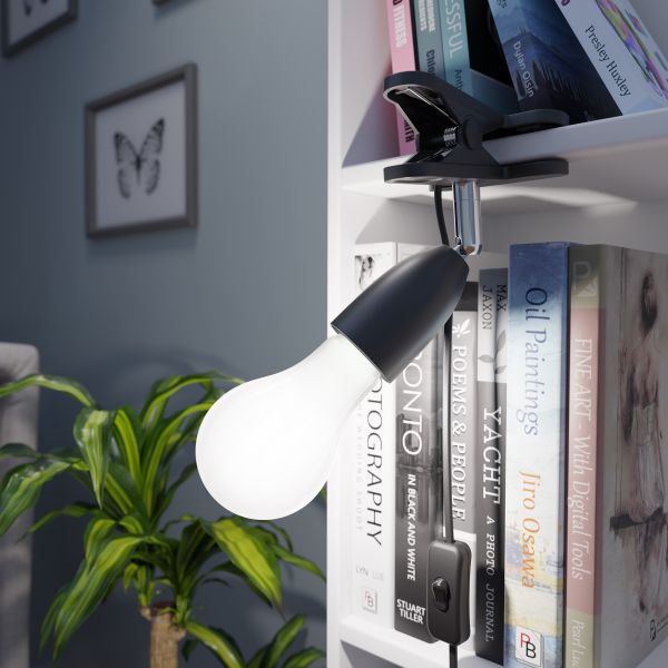 E27 Klemmleuchte LIK, inkl. Smart Home RGBW LED Lampe, 8,89W, 892lm (Farbe wählbar) Outlet