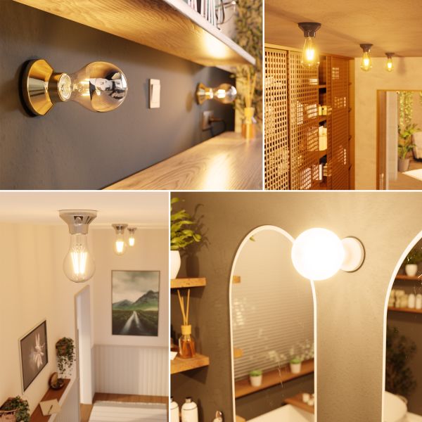 LED Deckenleuchte Elektra Porzellan Smart Home (Farbe, Leuchtmittel wählbar) im Angebot