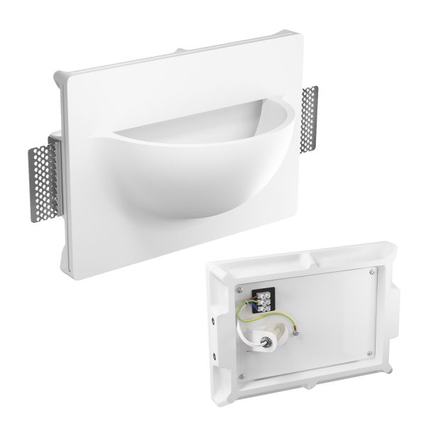 Gips Wandleuchte GIEDI DIY, Einbau, inkl. Smart Home RGBW E14 LED Lampe, 4,925W, 572lm Günstig kaufen