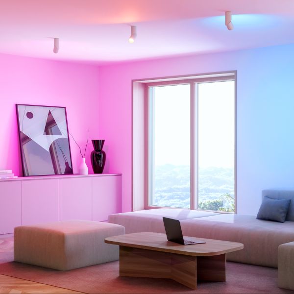 Deckenleuchte DAISI, weiß matt + Smart Home RGBW GU10 LED Lampe 473lm Großer Ausverkauf