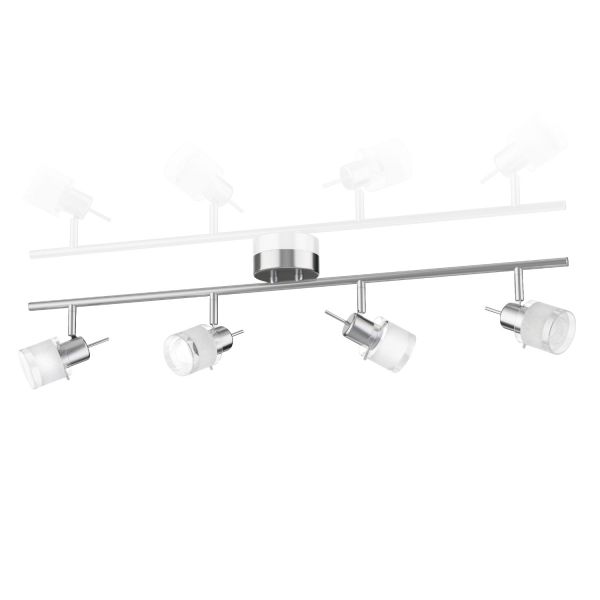 Deckenleuchte MIRAS, vierflammig für GU10 Lampe (Leuchtmittel wählbar)