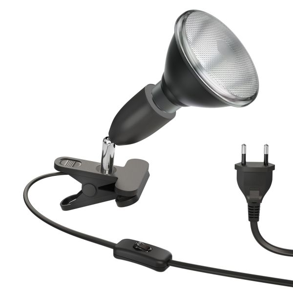 E27 Klemmleuchte LIK inkl. PAR38 Lampe (Farbe, Leuchtmittel wählbar)