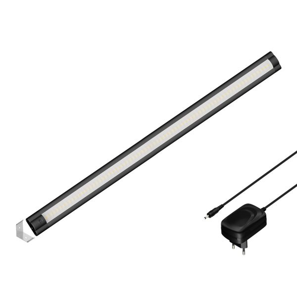 LED Unterbauleuchte SIRIS, 50cm, Eckmontage (Farbe, Lichtfarbe, Set Vorschaltgerät wählbar)