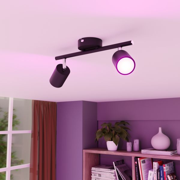 Deckenstrahler WAIKA, zweiflammig, inkl. Smart Home RGBW GU10 LED Lampen je 473lm (Farbe wählbar) Super Rabatt