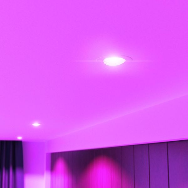 Decken-Einbaustrahler KUN, rund, schwenkbar + Smart Home RGBW GU10 LED Lampe 473lm 50% Rabatt mit kostenlosem Versand