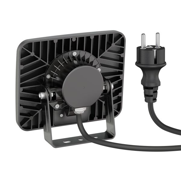LED Gartenstrahler WEGA für außen, IP44, Stecker, schwarz, 29,6 W, 2361lm, warmweiß Meist gekauft