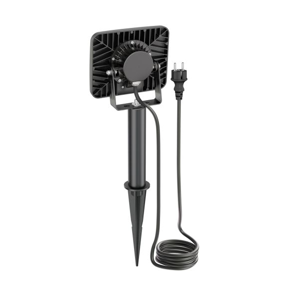 LED Gartenstrahler Wega mit Erdspieß und 15cm Sockel für außen, schwarz, 28,005W, 2361lm, warm-weiß Muttertagsangebot