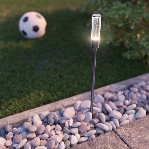 LED Gartenleuchte Hastam schwarz mit Erdspieß für außen, IP44 (Lichtfarbe, Set Vorschaltgerät wählbar) Heißer Verkauf