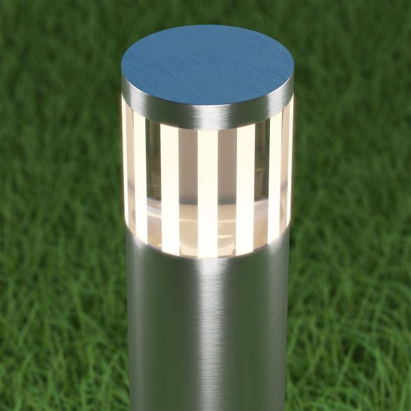 LED Wegelicht / Pollerleuchte / Gartenleuchte PILLAR für außen, IP54, 48 cm, aluminium, warmweiß Tiefpreis
