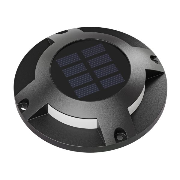 LED Solar-Bodenleuchte BUNSO für außen, IP65, Kunststoff, rund, 120 mm Ø, warmweiß JETZT KAUFEN