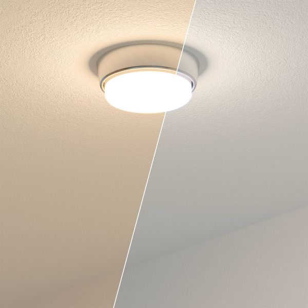 Aufbaurahmen INEL rund 90mm Ø + smarte LED-Lampe (Farbe, Leuchtmittel wählbar) Nur noch ein Tag übrig