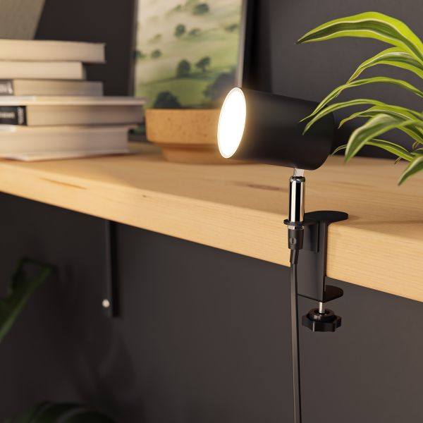 Klemmleuchte WAIKA, Schalter, GU10 (Leuchtmittel, Farbe wählbar) Fabrikverkauf