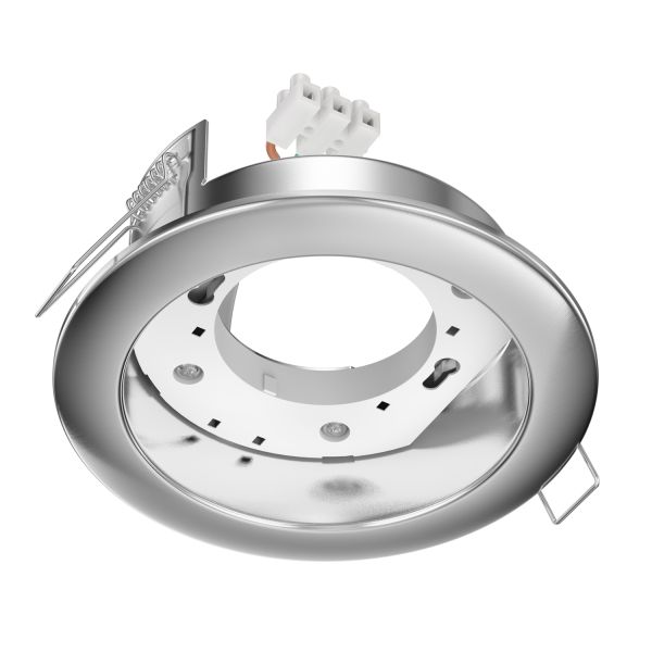 LED Einbaustrahler Zobe II flach GX53 rund 107mm Ø Lochkreis 90mm Ø (Farbe, Leuchtmittel wählbar)