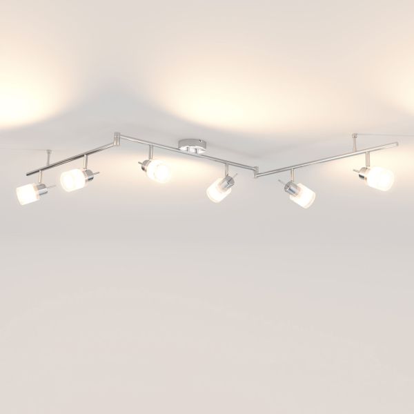 Deckenleuchte MIRAS, 6-flammig, für GU10 Lampe (Leuchtmittel wählbar) Kostenloser Versand