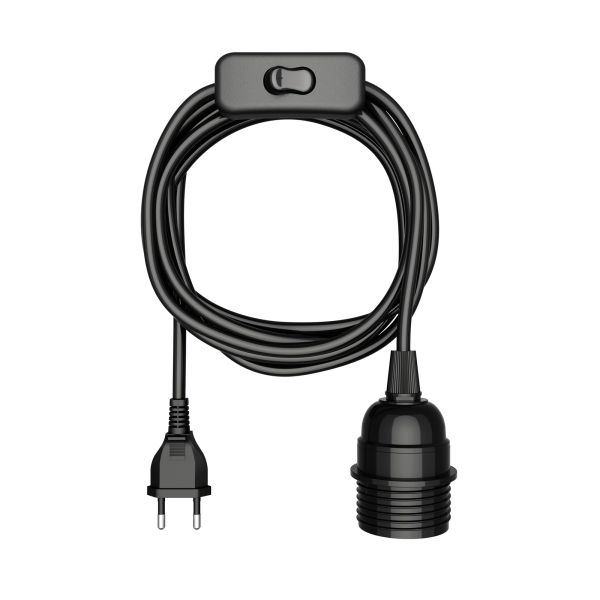 Kabel LEKA, Stecker, Schalter, 3m (Leuchtmittel wählbar)