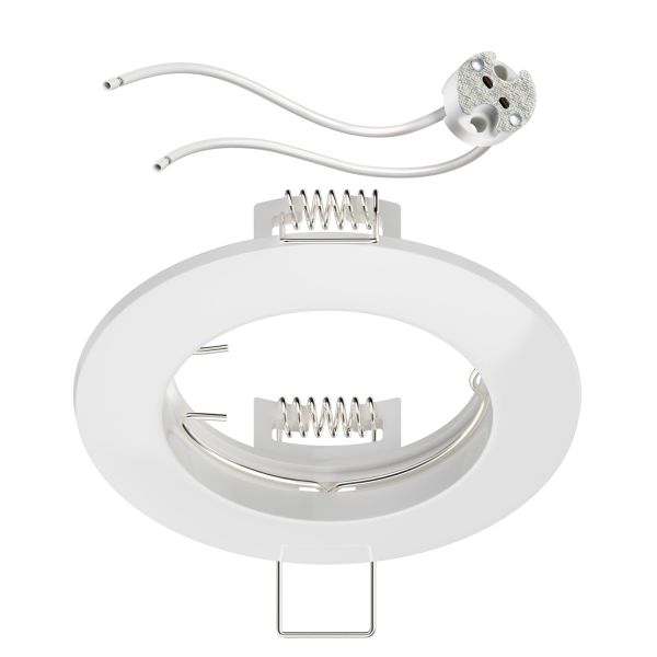 Deckeneinbaurahmen Circ Aluminium Einbaurahmen (LED/Halogen/MR16/50mm) inkl. GU5.3 Fassung (Farbe wählbar)