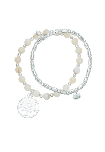 Leslii Armband Lebensbaum Kugeln Silber Blitzangebot