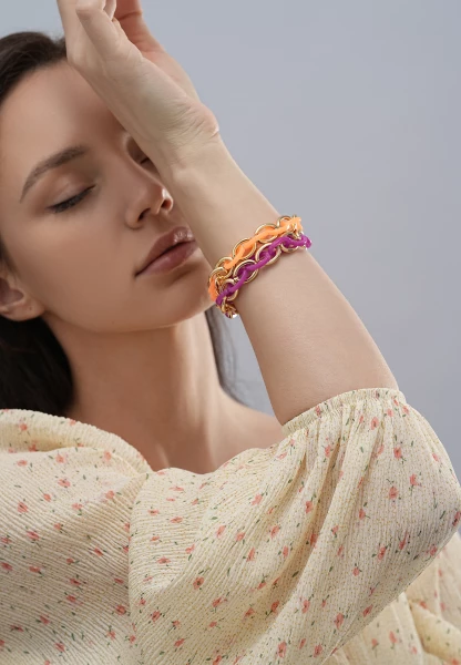 Leslii Stretch Glieder Armband Lila Letzte 2 Tage