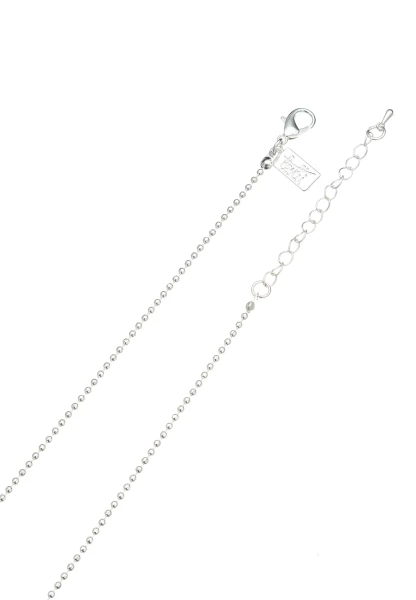 Leslii Lange Halskette Ringe Silber Weiß Im Verkauf