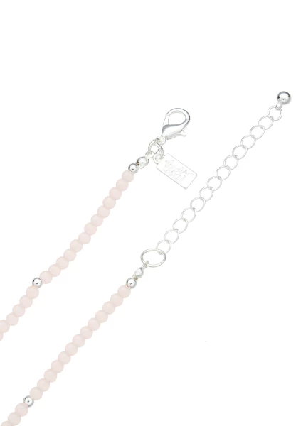 Leslii Lange Halskette Steine in Rosa Rabatte dieses Monats