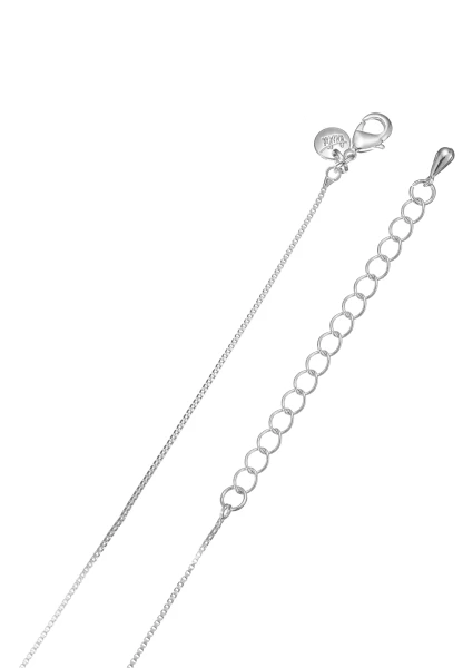 Leslii Lange Halskette Ringe Silber Weiß Outlet