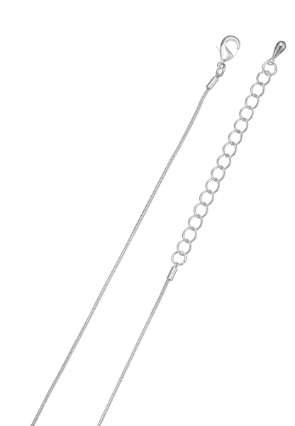 Leslii Lange Kette Tropfen in Silber Lila Schlussverkauf