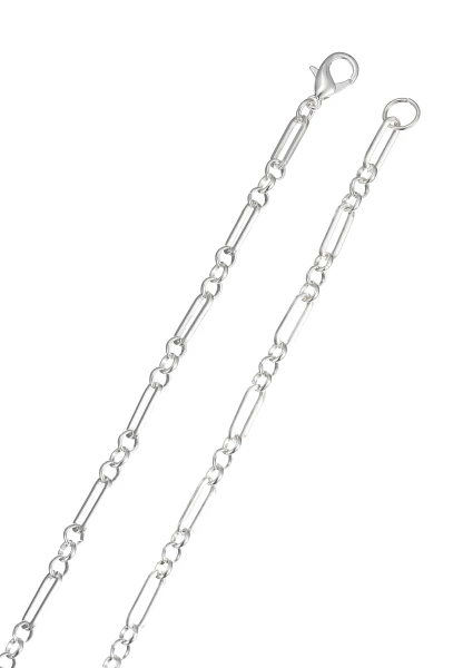 Leslii Lange Halskette Stone Silber Braun Großer Ausverkauf