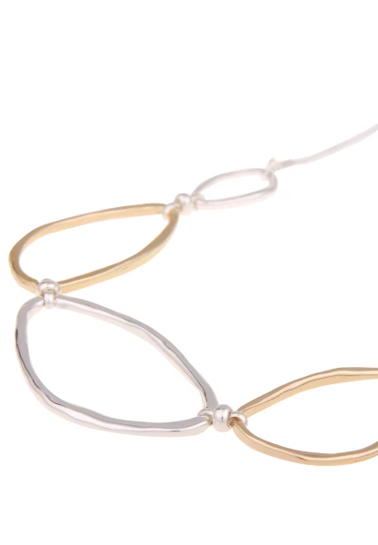 Leslii Kurze Halskette Bicolor Collier Silber Gold Cyber Monday