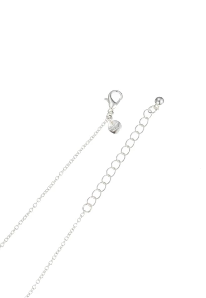 Leslii Kurze Kette Glasstein Anhänger Silber Valentinstagsangebot