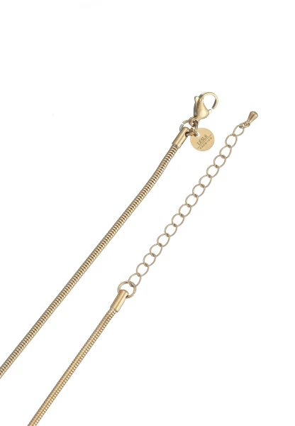 Leslii Lange Kette Ring Tropfen Edelstahl Gold Top Angebot