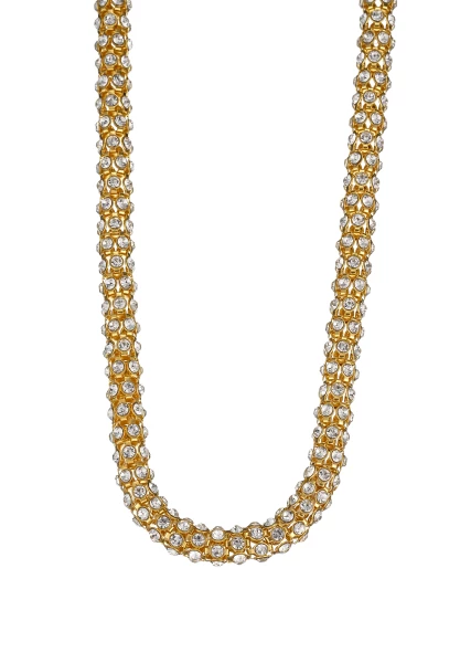 Leslii Kurze Halskette Glitzer Kristall in Gold Saisonale Angebote