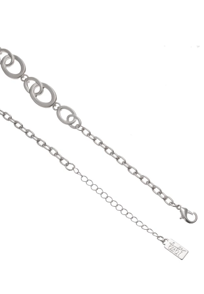 Leslii Kurze Halskette Glieder Collier Silber VIP-Rabatte