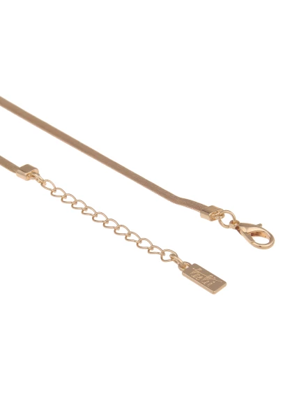 Leslii Kurze Halskette Stein-Kugeln Gold Braun Super Sparpreis
