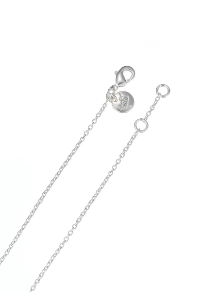 Leslii kurze Kette Recycled Kristall versilbert Begrenzte Freigabe