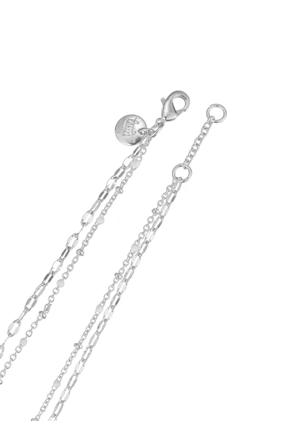 Leslii kurze Layering-Kette Recycled versilbert Neueste Stile