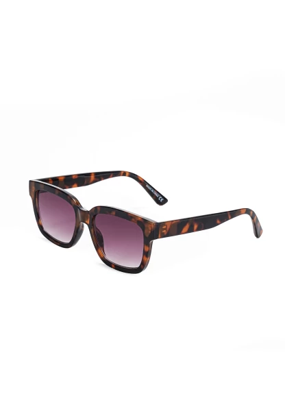 Leslii Sonnenbrille Damen Horn-Look braune Designerbrille Sunglasses Kunststoff Braun Bis zu 60% Rabatt