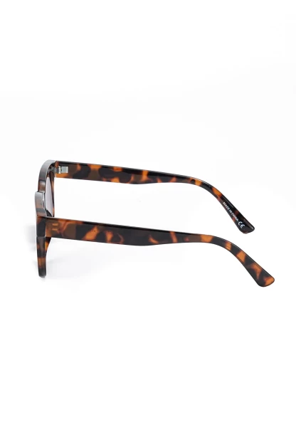 Leslii Sonnenbrille Damen Horn-Look braune Designerbrille Sunglasses Kunststoff Braun Bis zu 60% Rabatt