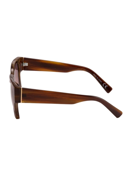 Leslii Sonnenbrille Retro Look Damen Sunglasses Designerbrille in Braun Nur für heute