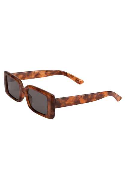 Leslii Sonnenbrille 90ies eckige Brille Damen Sunglasses Designerbrille in Braun Super Rabatt