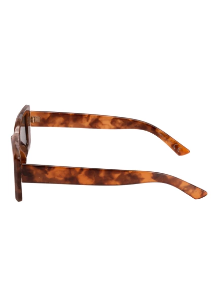 Leslii Sonnenbrille 90ies eckige Brille Damen Sunglasses Designerbrille in Braun Super Rabatt