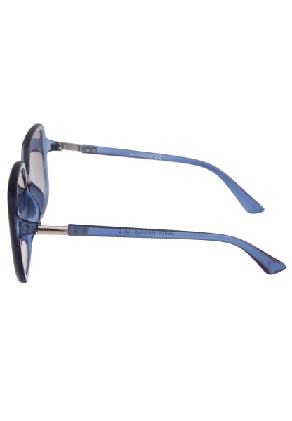 Leslii Sonnenbrille Damen Square eckig blaue Designerbrille Sunglasses Kunststoff Metall Blau Kostenloser Versand international