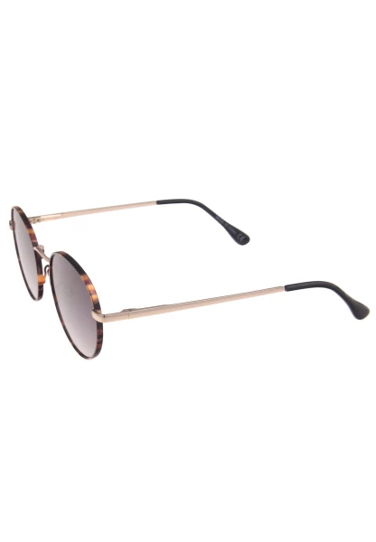 Leslii Sonnenbrille Damen schwarze Boho-Brille Muster Designerbrille Sunglasses Metall Gold Schwarz Speichern exportieren