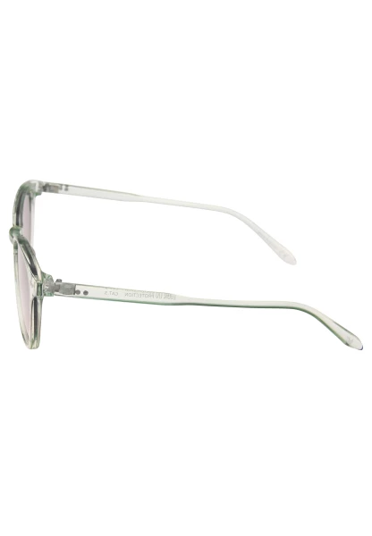 Leslii Sonnenbrille Damen Style grüne Sonnenbrille Designerbrille Sunglasses Kunststoff Grün Rabatte dieses Monats