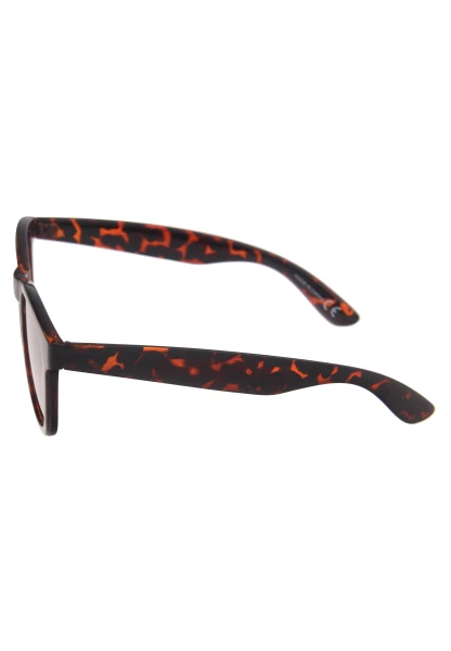 Leslii Sonnenbrille Damen Smart braune Hornlook-Brille Designerbrille Sunglasses Kunststoff Braun Auslauf