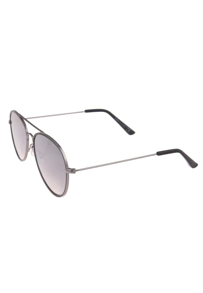 Leslii Sonnenbrille Damen Piloten-Brille Doppelsteg Designerbrille Sunglasses Metall Schwarz Silber Angebote