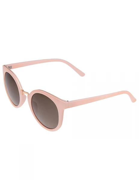 Leslii Sonnenbrille Damen Classic-Look Designerbrille Sunglasses Rosa Kunststoff Blitzverkäufe