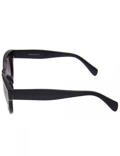 Leslii Sonnenbrille Damen Modern Classic-Look schwarze Designerbrille Sunglasses Schwarz Günstig kaufen