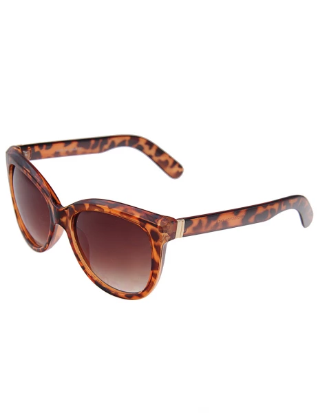 Leslii Sonnenbrille Classic Fashion Horn-Look in Braun Versandkostenfrei