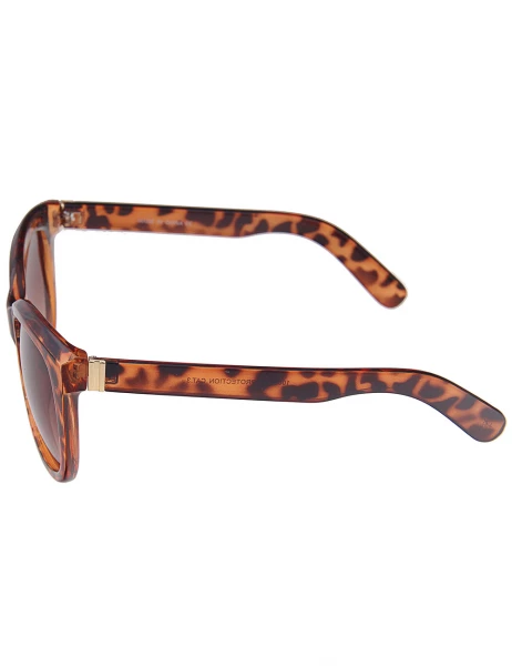 Leslii Sonnenbrille Classic Fashion Horn-Look in Braun Versandkostenfrei