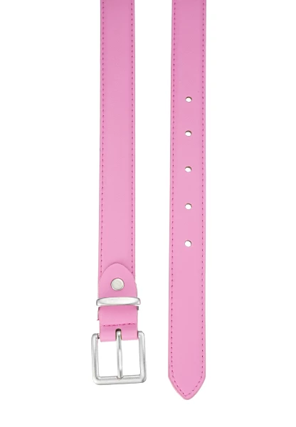Leslii schmaler Gürtel Leder/PU | Pink Großer Ausverkauf
